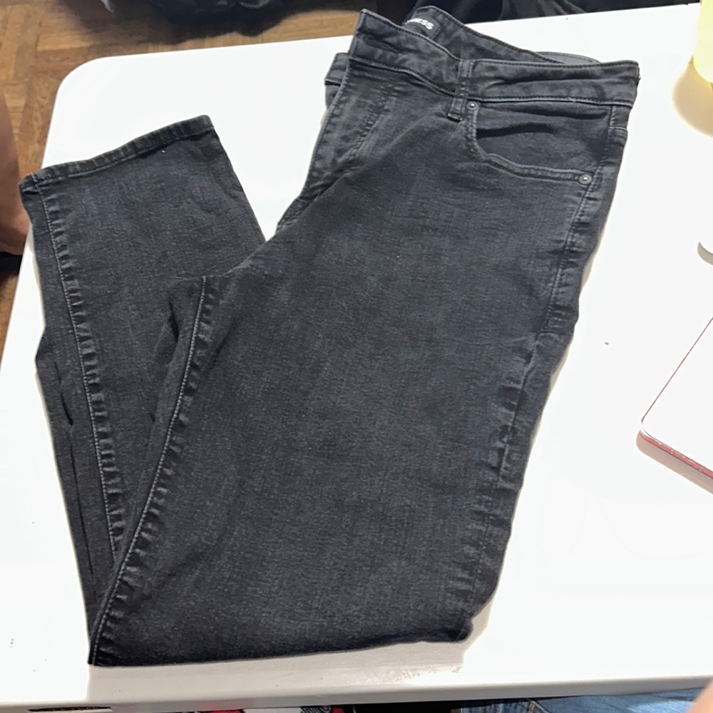 Straight Men Black Jeans